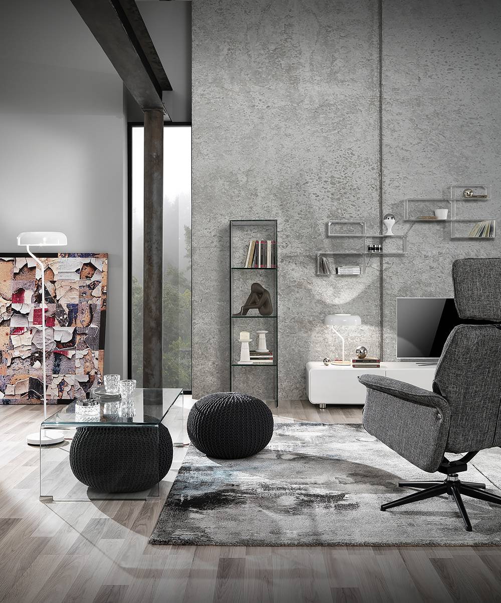 Oresteluchetta pouf URCHIN GREY Sostegno trimestrale