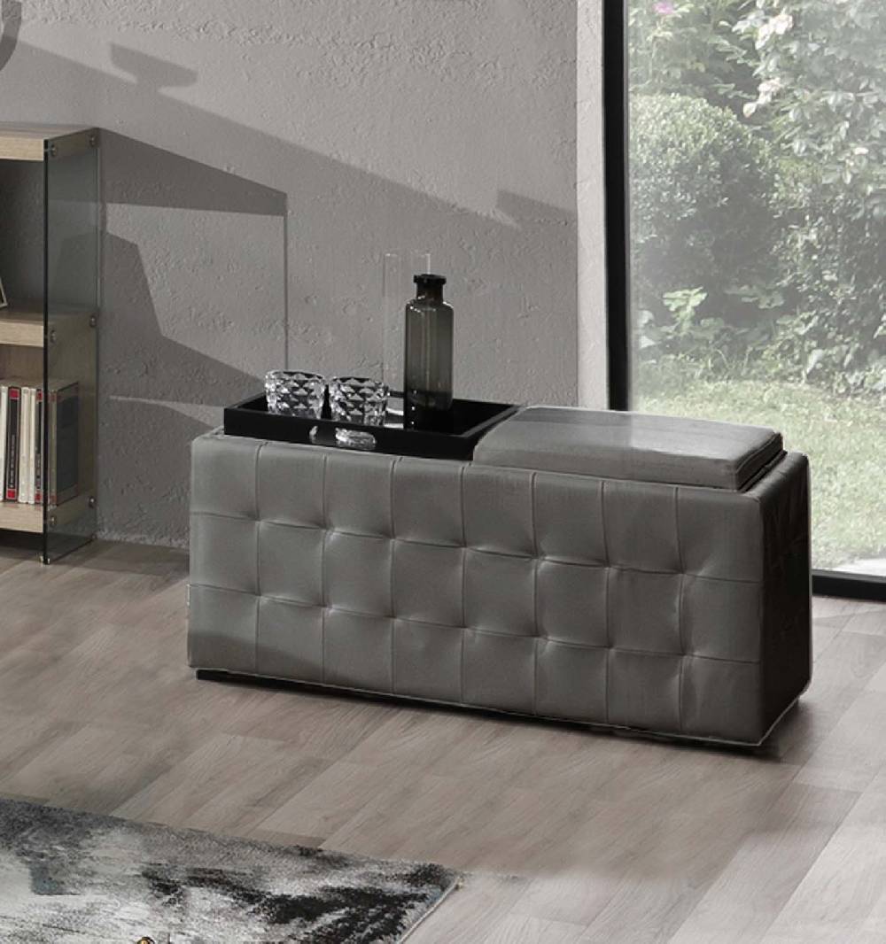 Oresteluchetta doppio pouf poggiapiedi LOWELL GREY Sconti questo mese