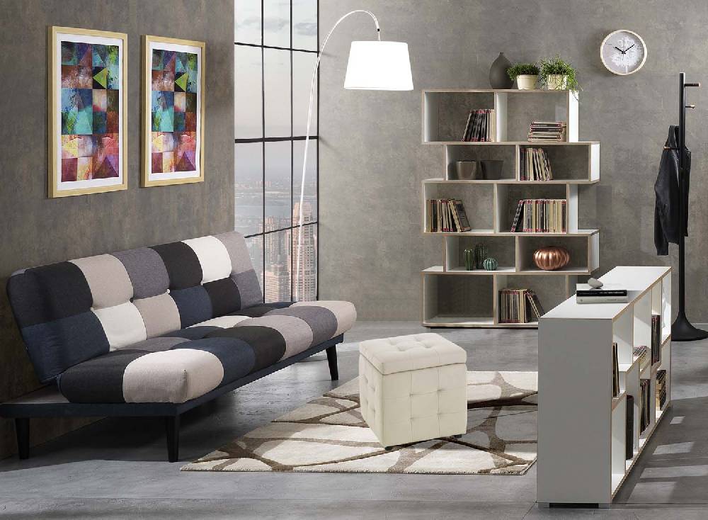 Oresteluchetta Pouf contenitore KILLEEN BEIGE Nuovo