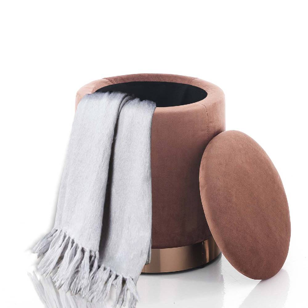 Oresteluchetta Pouf imbottito contenitore OHIO PINK Vendita