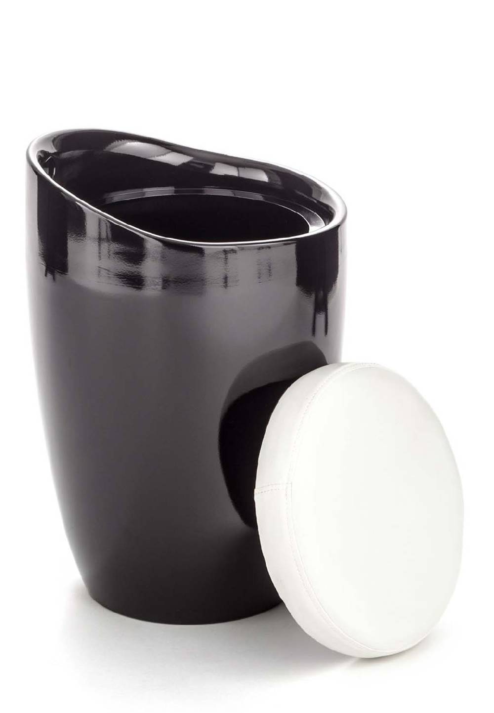 Oresteluchetta pouf/contenitore MONO BLACK Promozione
