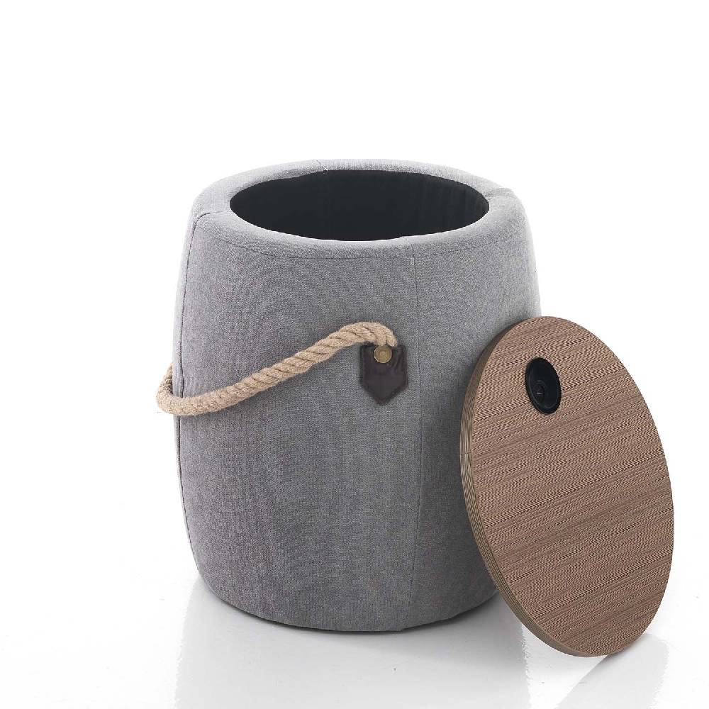 Oresteluchetta Pouf contenitore ANCHOR GREY Shopping Online