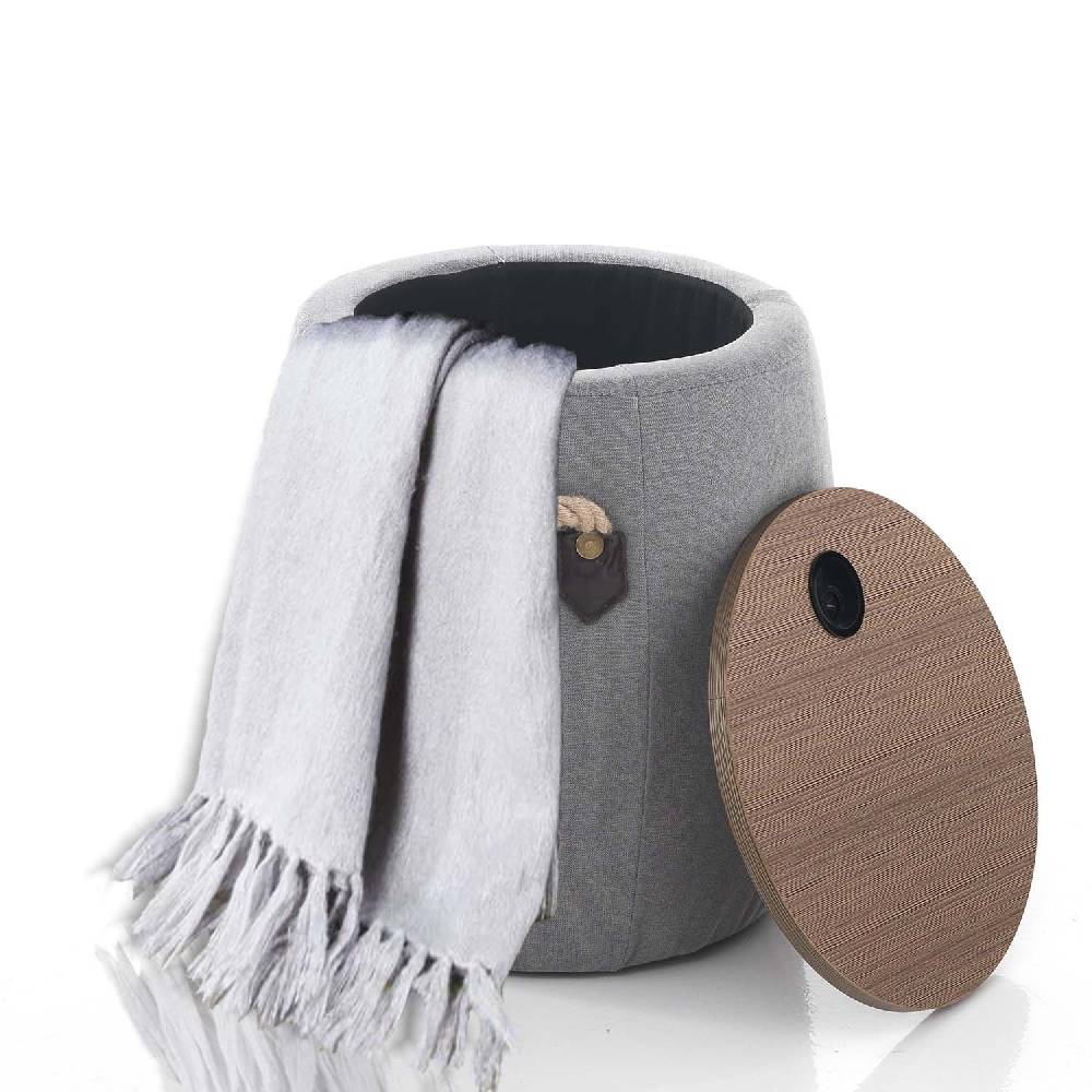 Oresteluchetta Pouf contenitore ANCHOR GREY Shopping Online