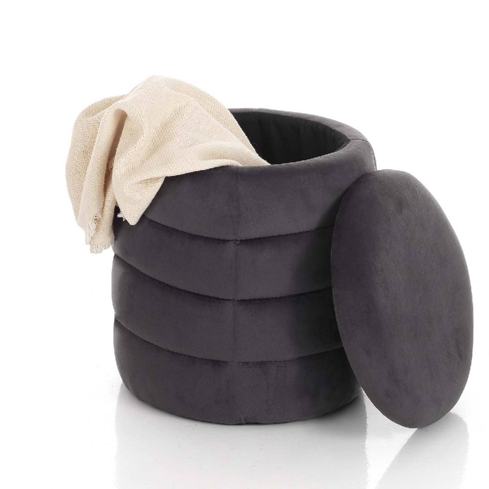 Oresteluchetta Pouf imbottito contenitore BURLEY GREY Vendita Calda