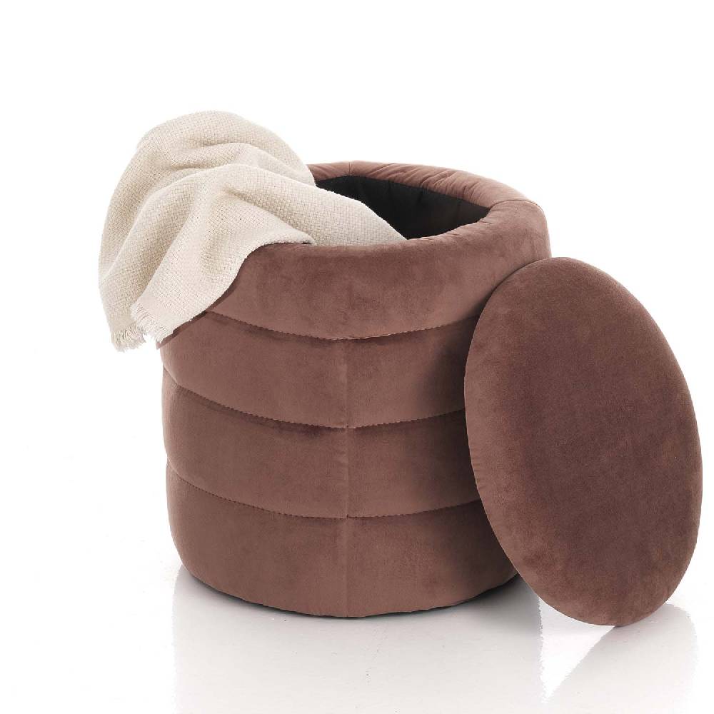 Oresteluchetta Pouf imbottito contenitore BURLEY POWDER PINK Saldi Di Fabbrica