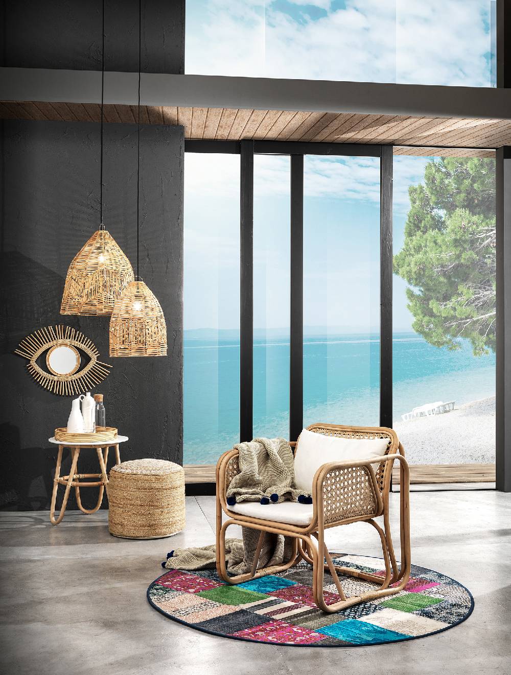 Oresteluchetta Pouf juta LACE Vendita