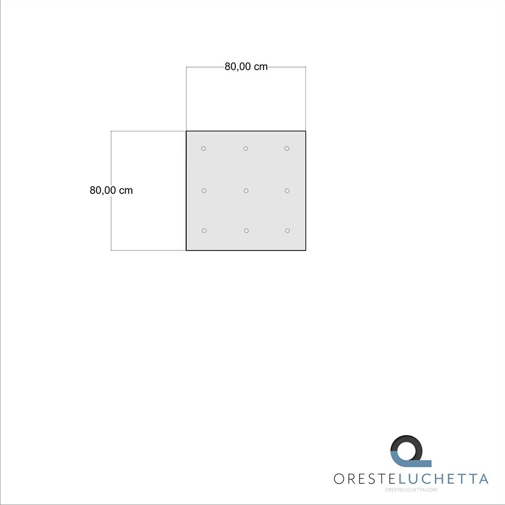 Oresteluchetta Pouf quadrato GREEN Spedizione Gratuita