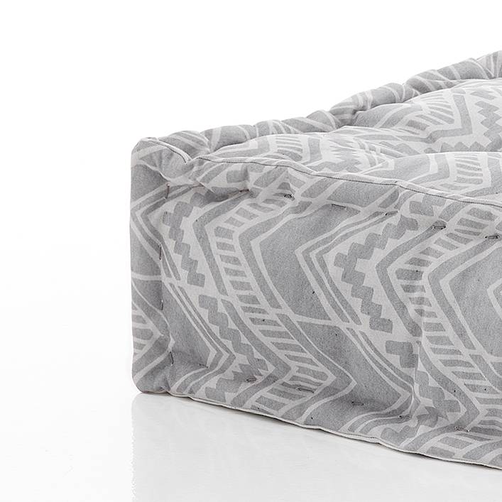 Oresteluchetta Pouf quadrato OUTDOOR IKAT GREY Negozi Online