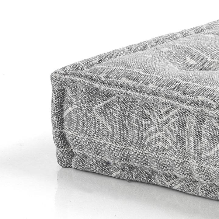 Oresteluchetta Pouf rettangolare YANTRA GREY Promozione Limitata