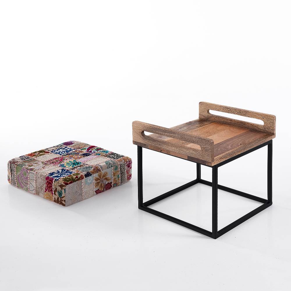Oresteluchetta Pouf / Tavolino YANTRA WHITE PATCH Sottocosto