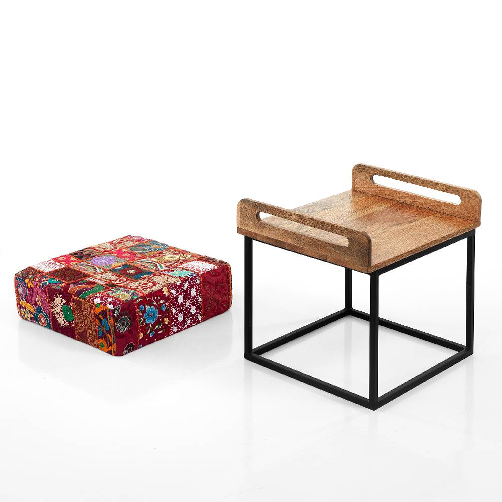 Oresteluchetta Pouf / Tavolino YANTRA RED PATCH Convenienza
