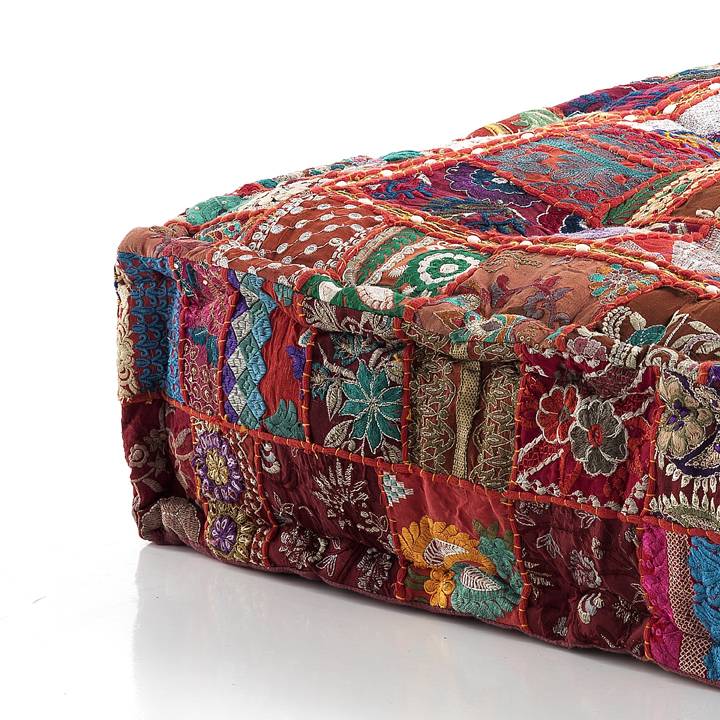 Oresteluchetta Pouf quadrato YANTRA RED PATCH Novità