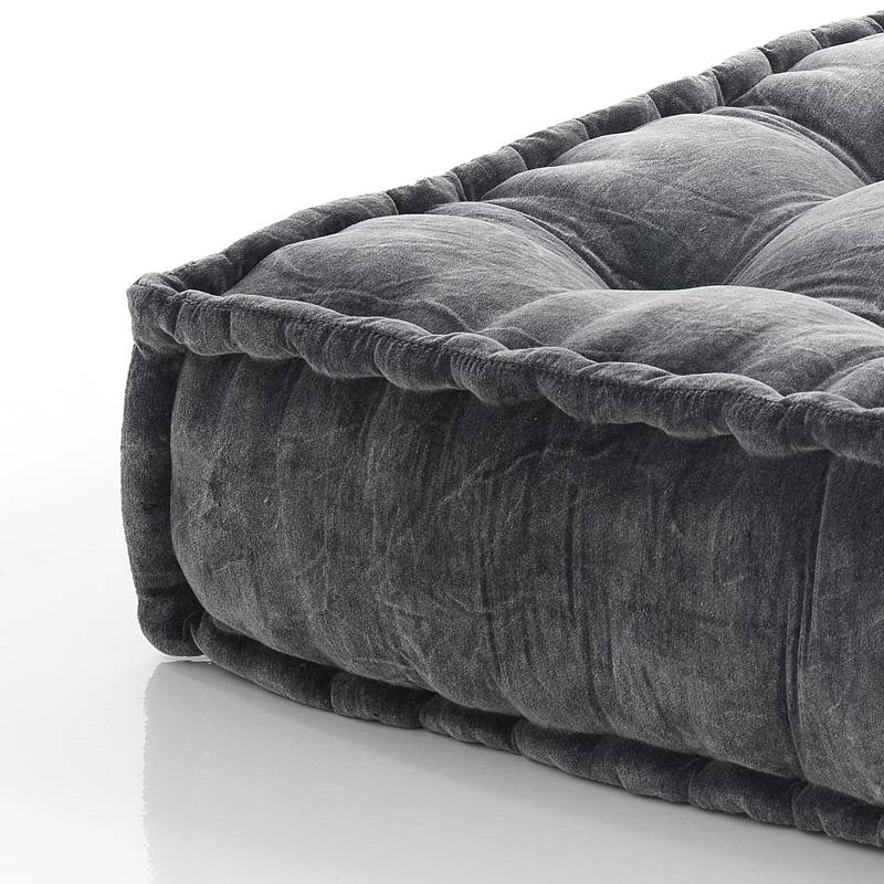 Oresteluchetta Pouf quadrato VELLUTO YANTRA GREY Hotsell