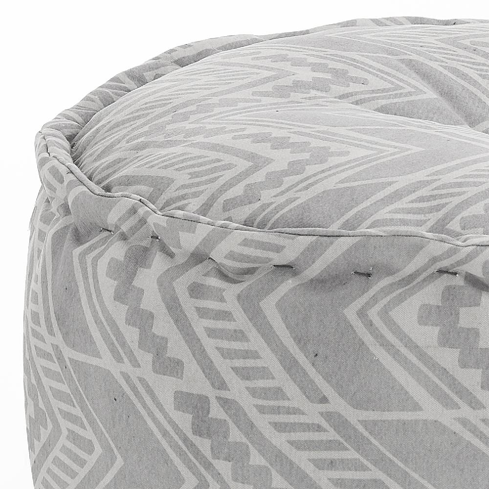 Oresteluchetta Pouf OUTDOOR YANTRA IKAT GREY Saldi Di Fabbrica