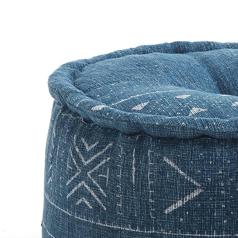Oresteluchetta Pouf rotondo YANTRA BLUE Negozio
