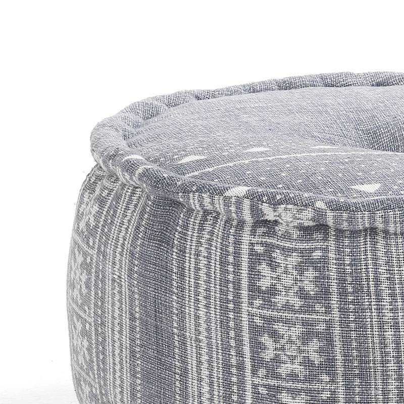 Oresteluchetta Pouf rotondo YANTRA GREY Prezzo basso