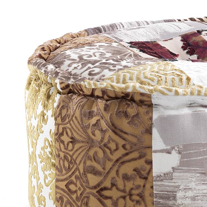 Oresteluchetta Pouf rotondo YANTRA VELVET Pezzi Unici