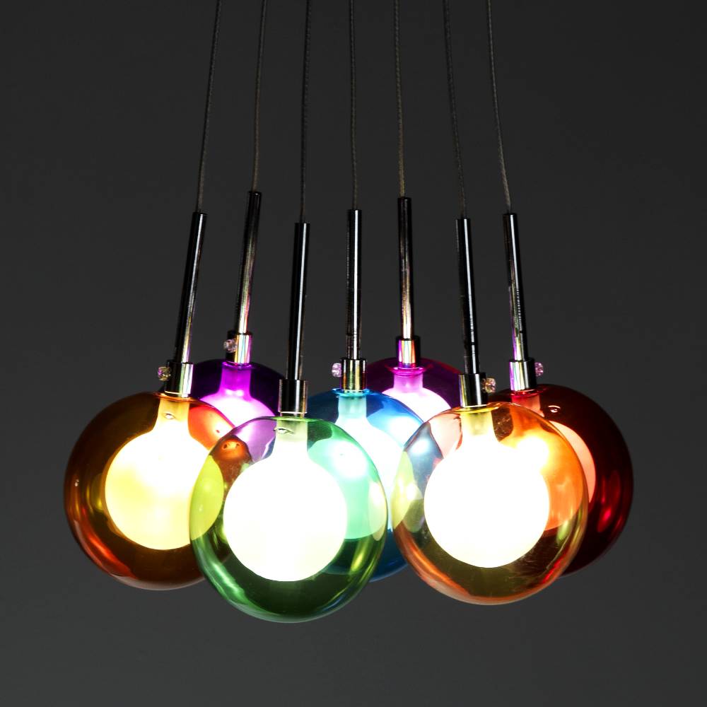 Oresteluchetta LAMPADARIO 7 LUCI RAINBOW COLORS Shopping Online