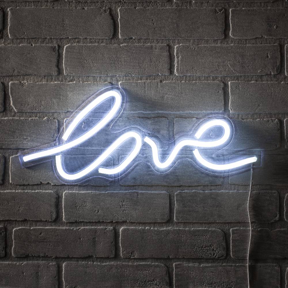 Oresteluchetta scritta luminosa da parete LOVE Moda