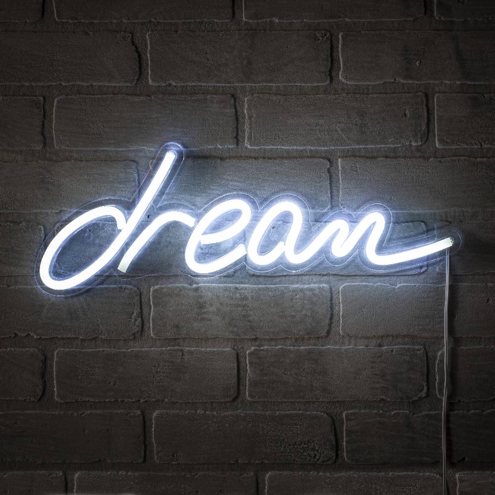 Oresteluchetta SCRITTA LUMINOSA DA PARETE DREAM In Linea