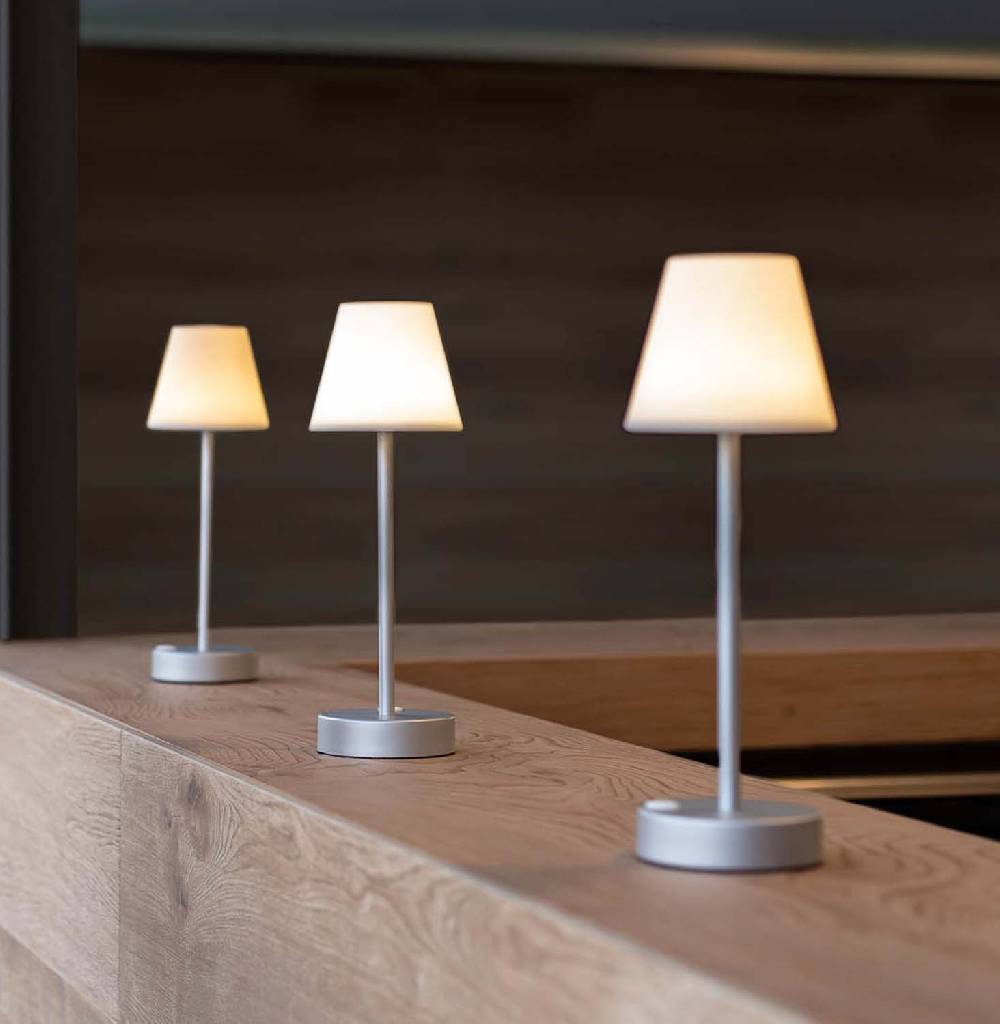 Oresteluchetta Lampada da tavolo ADELAIDE SLIM 30 GREY Convenienza