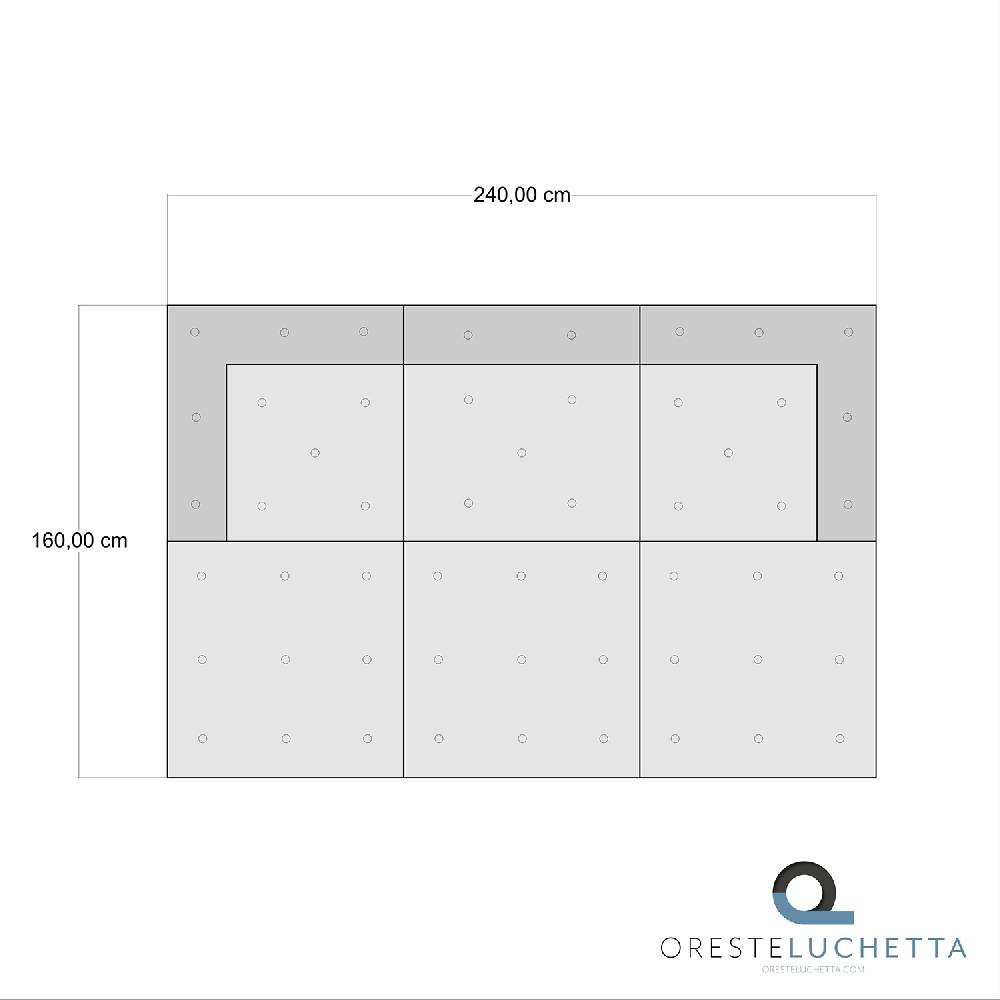 Oresteluchetta Divano 3 posti YANTRA WAFFLE MULTICOLOR Composizione 51 Negozio