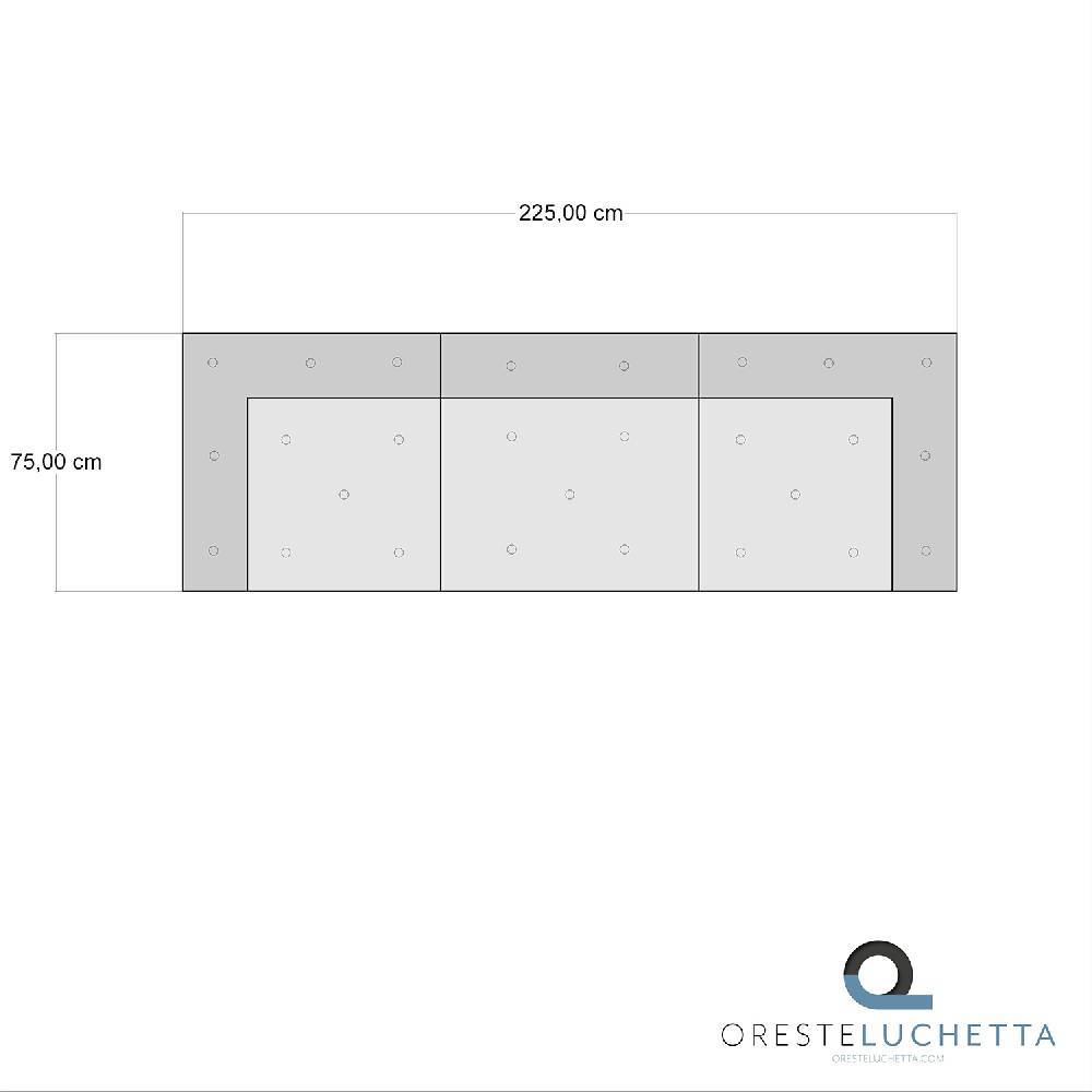 Oresteluchetta Divano 3 posti OUTDOOR MULTICOLOR Composizione 59 Consegna Veloce