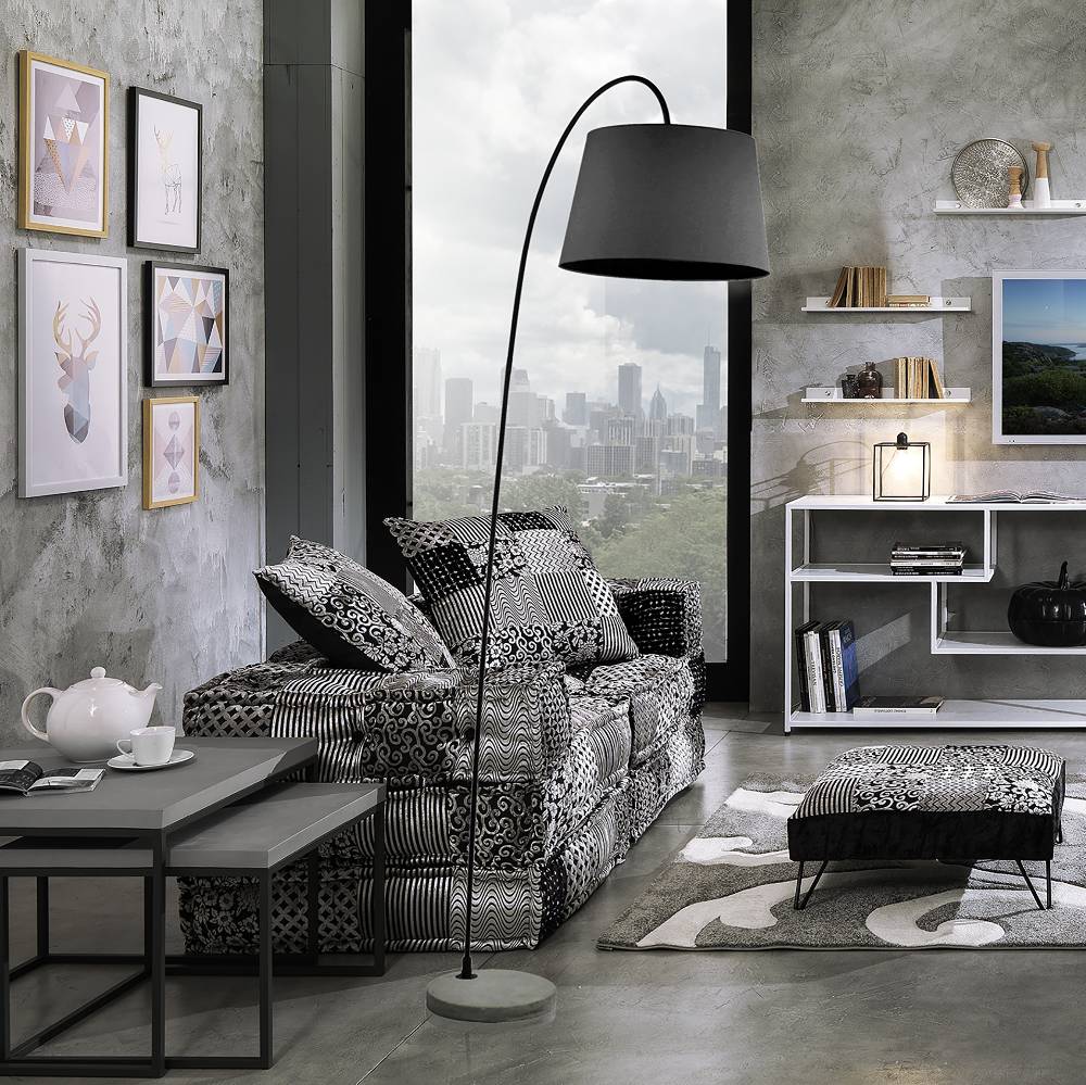 Oresteluchetta Lampada da terra ROMINA BLACK Hotsell