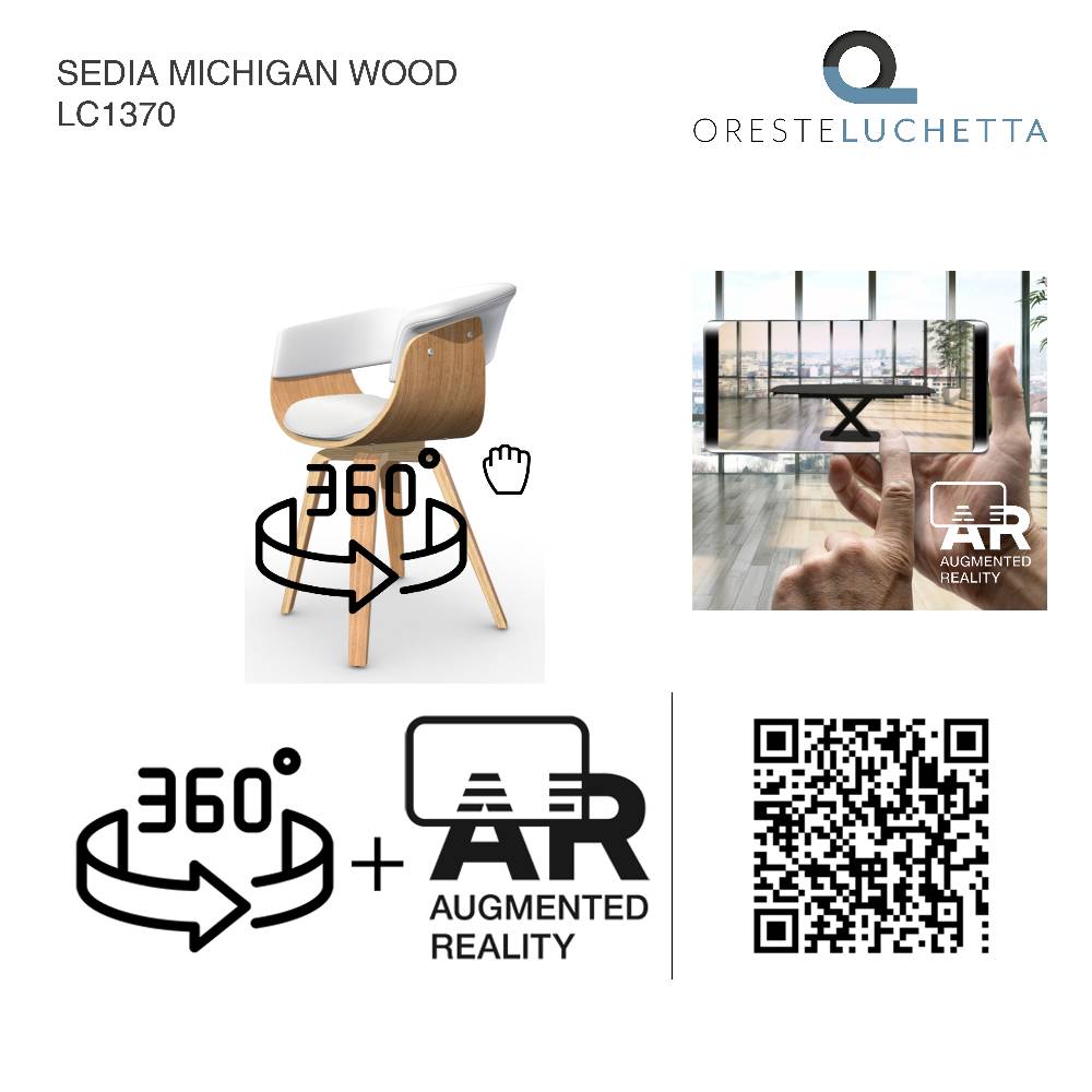 Oresteluchetta SEDIA MICHIGAN WOOD Nuovo