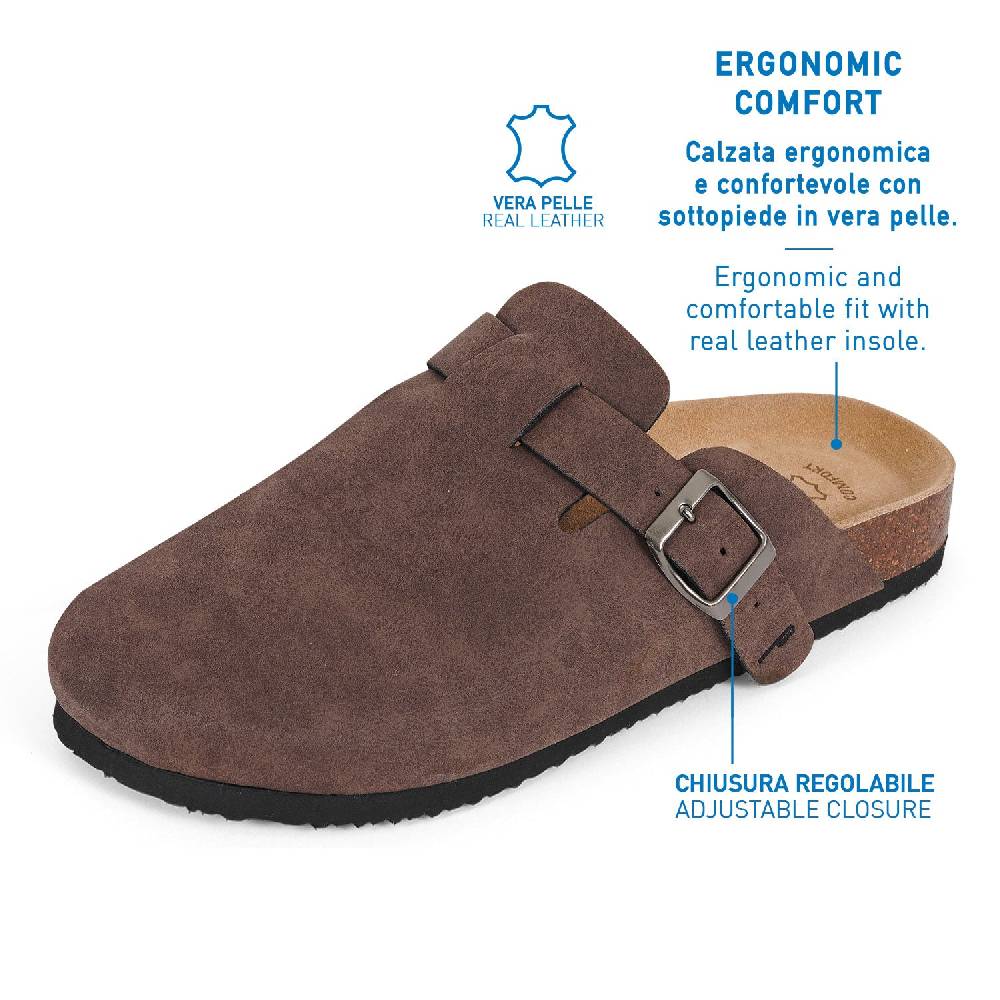 Perletti Ciabatte Comfort Suede Uomo Economico