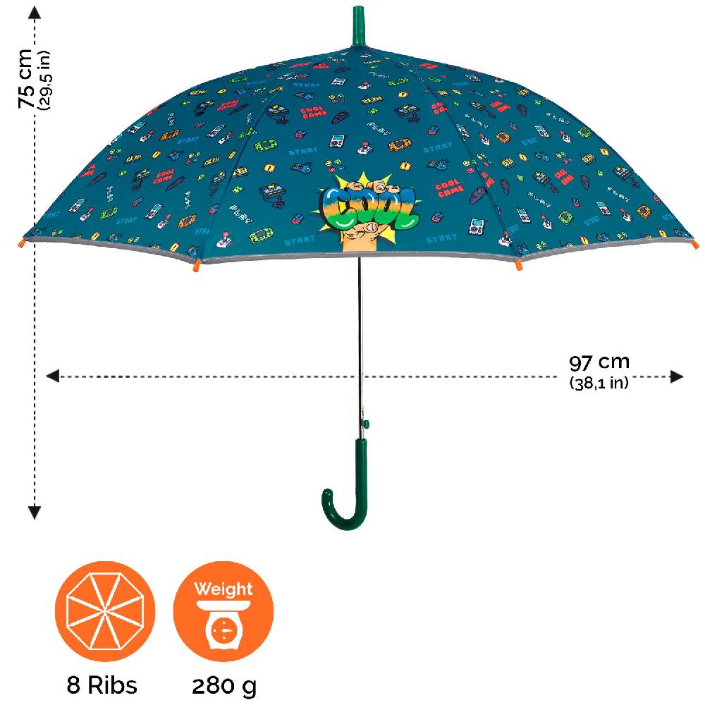 Perletti Ombrello Gaming Bambino Automatico Qualità