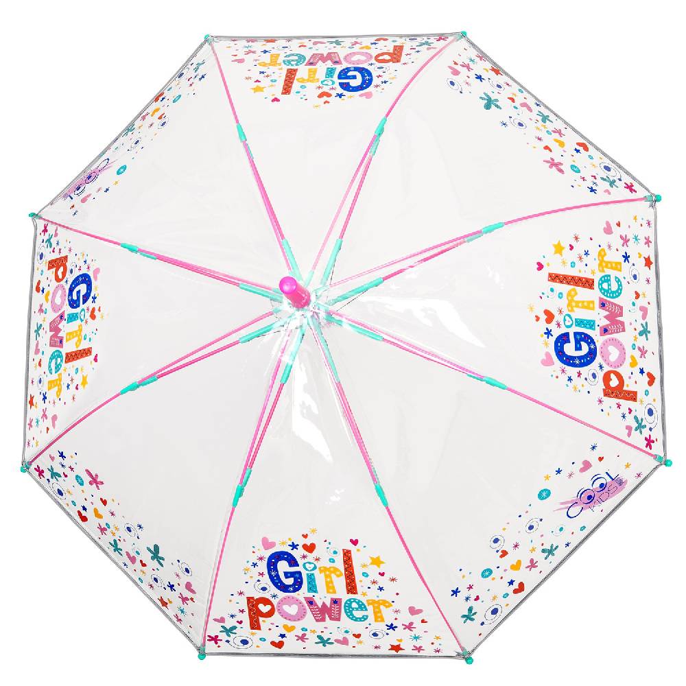 Perletti Ombrello Trasparente Girl Power Automatico Pezzi Unici