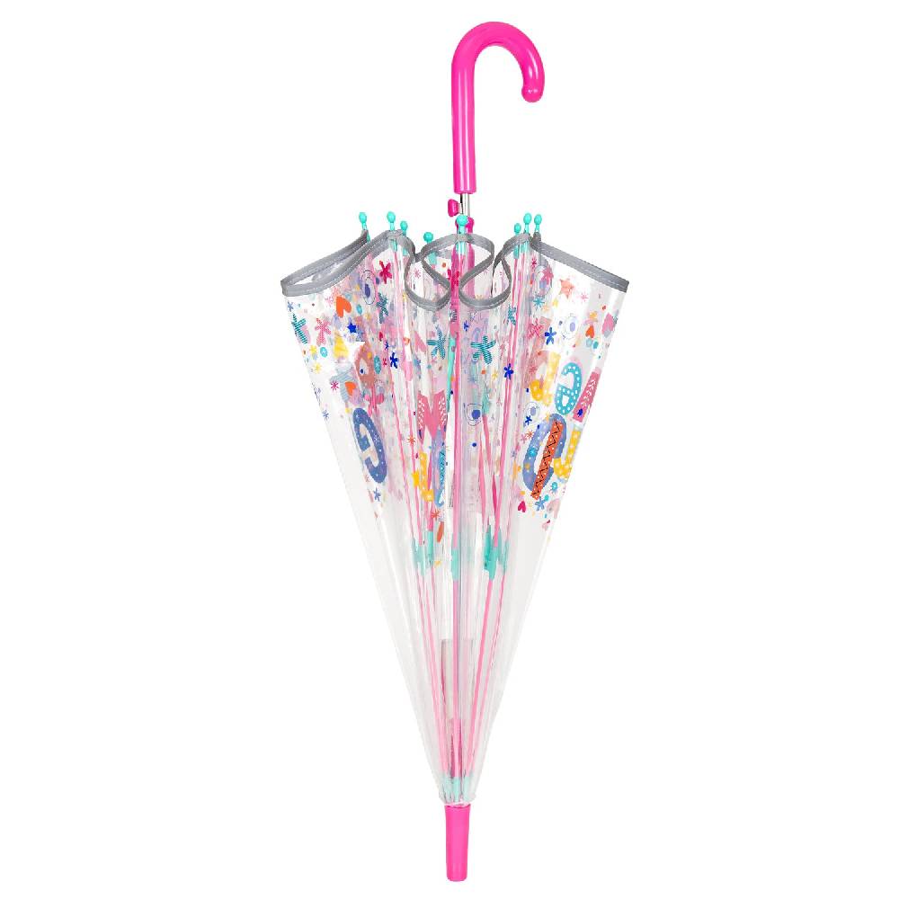 Perletti Ombrello Trasparente Girl Power Automatico Pezzi Unici