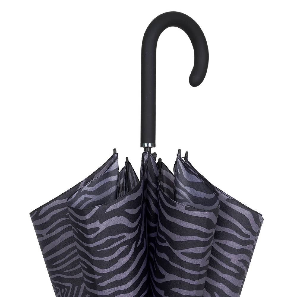 Perletti Ombrello Lungo Animalier Zebrato Italia