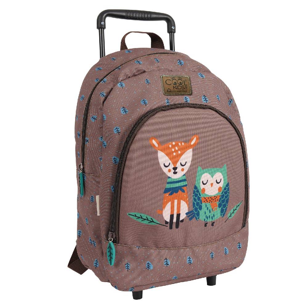 Perletti Trolley Eco con Cerbiatto e Gufo Presa