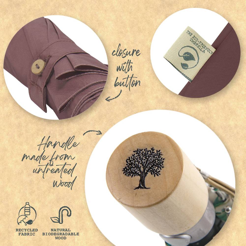 Perletti Ombrello Green Eco Friendly Manuale a Pois Vendita Economica