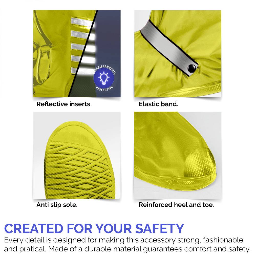 Perletti Copriscarpe Catarifrangenti Giallo Fluo Qualità Garantita