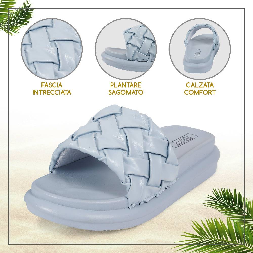 Perletti Ciabatte Fascia Intrecciata Hotsell
