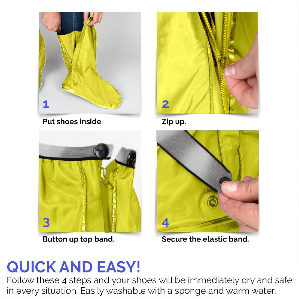 Perletti Copriscarpe Catarifrangenti Giallo Fluo Moda