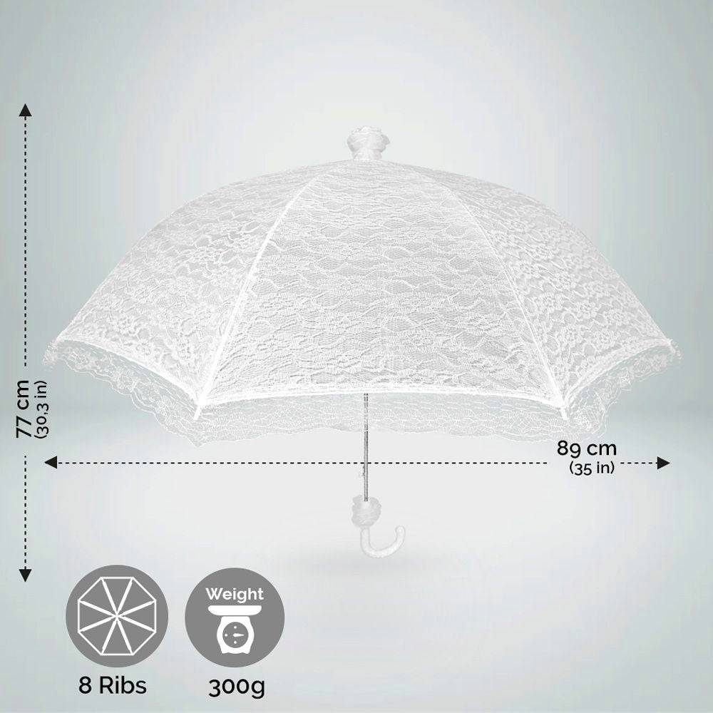 Perletti Ombrello Sposa Parasole in Pizzo 2025