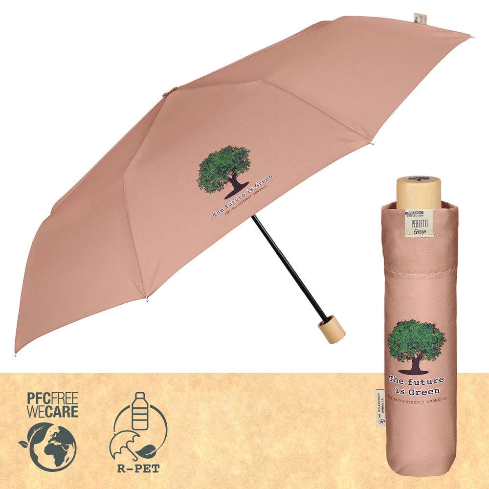 Perletti Ombrello Green Mini Tinta Unita Qualità