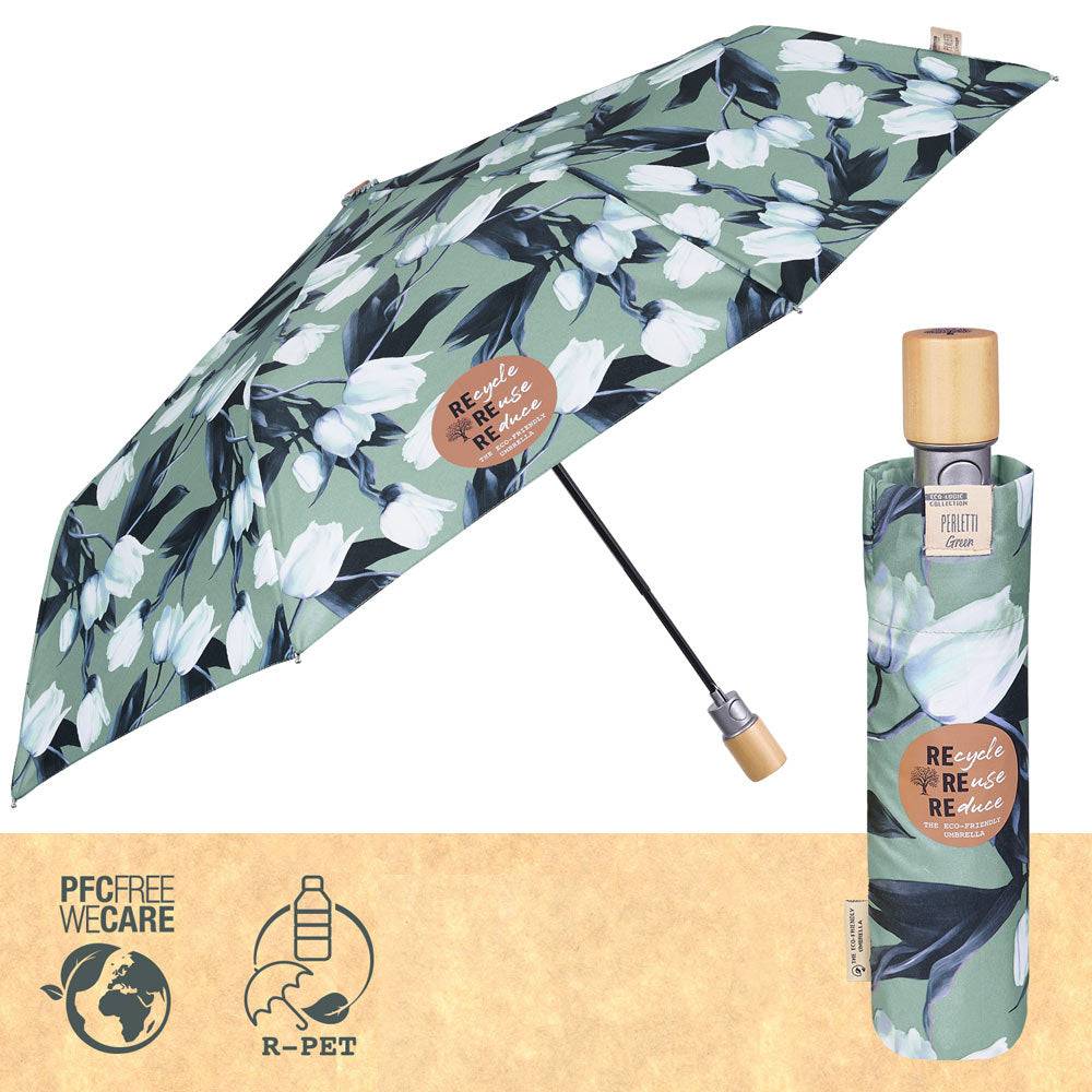 Perletti Ombrello Green Pieghevole Tulipani Acquista Ora