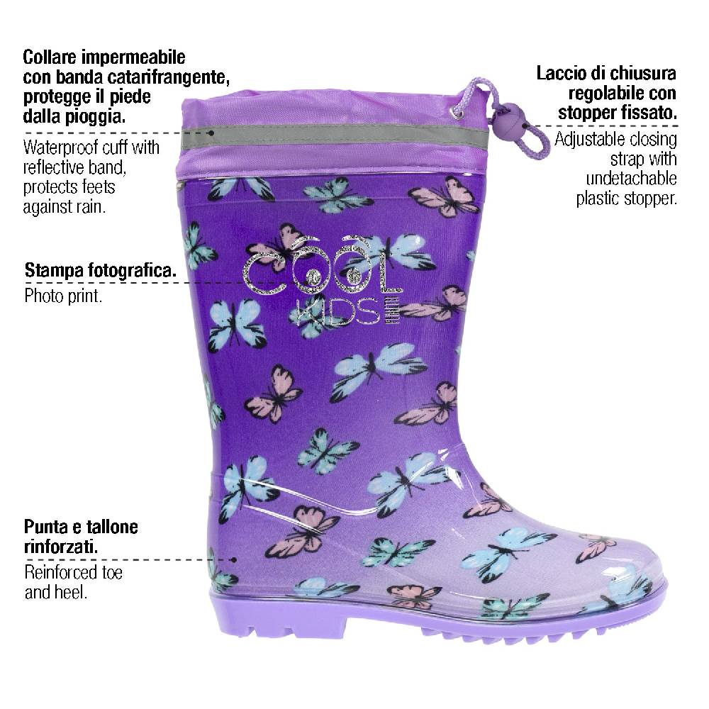 Perletti Stivaletti Farfalle Multicolore Qualità