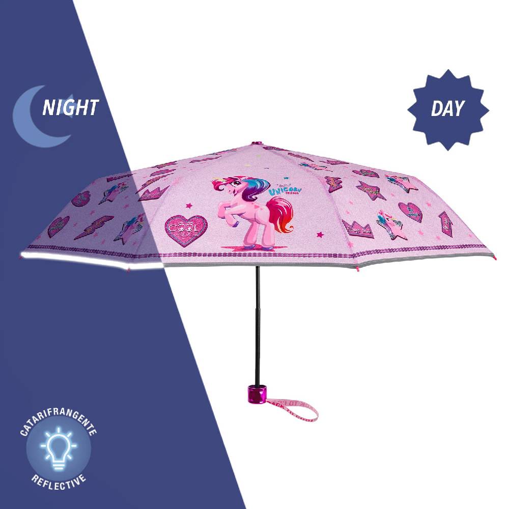Perletti Ombrello Unicorno Rosa con Cuori e Stelle Negozi Online