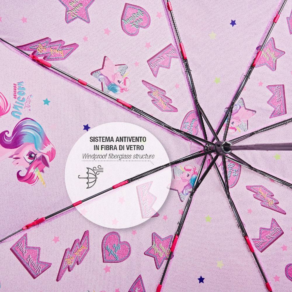 Perletti Ombrello Unicorno Rosa con Cuori e Stelle Negozi Online