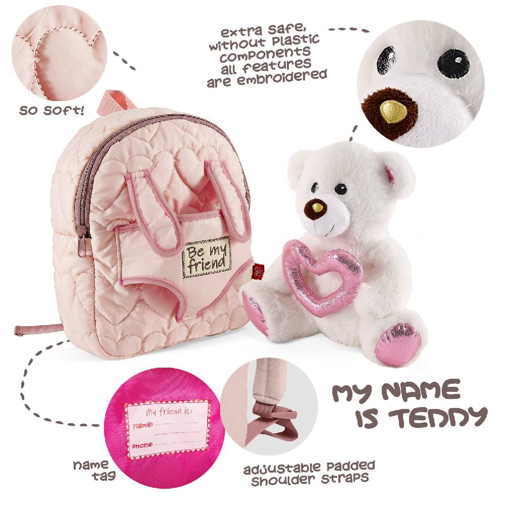 Perletti Zainetto Rosa con Orsetto Polare Latest stili