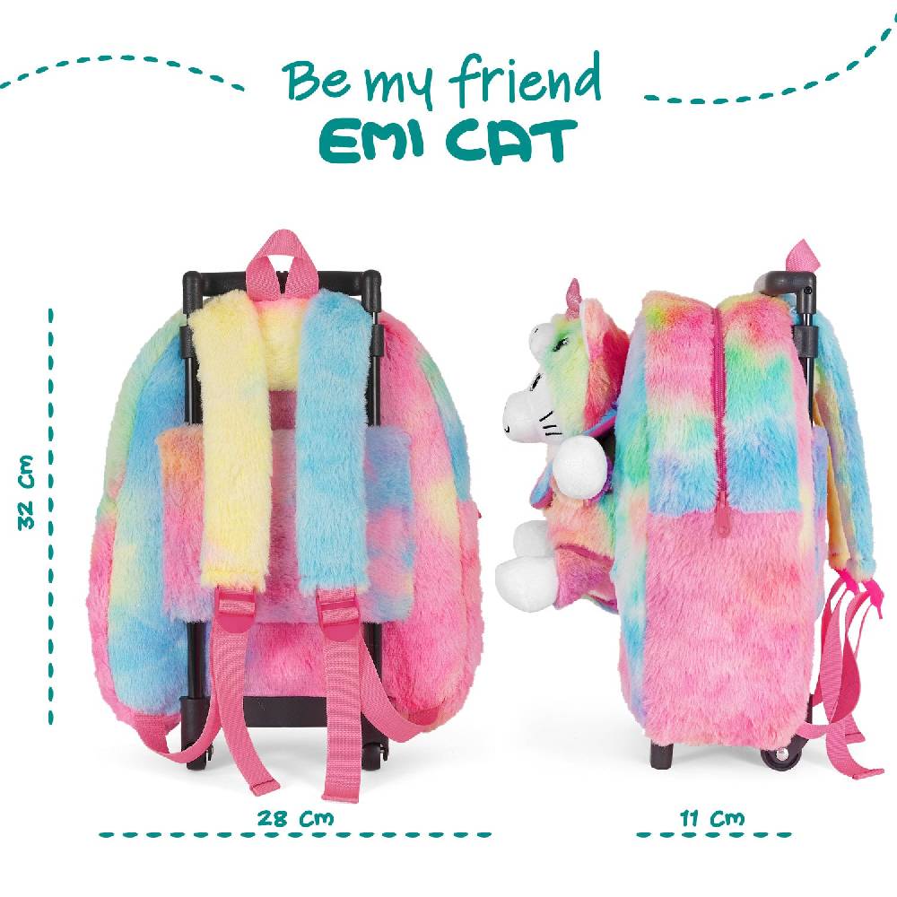 Perletti Trolley con Peluche Kawaii Nuova