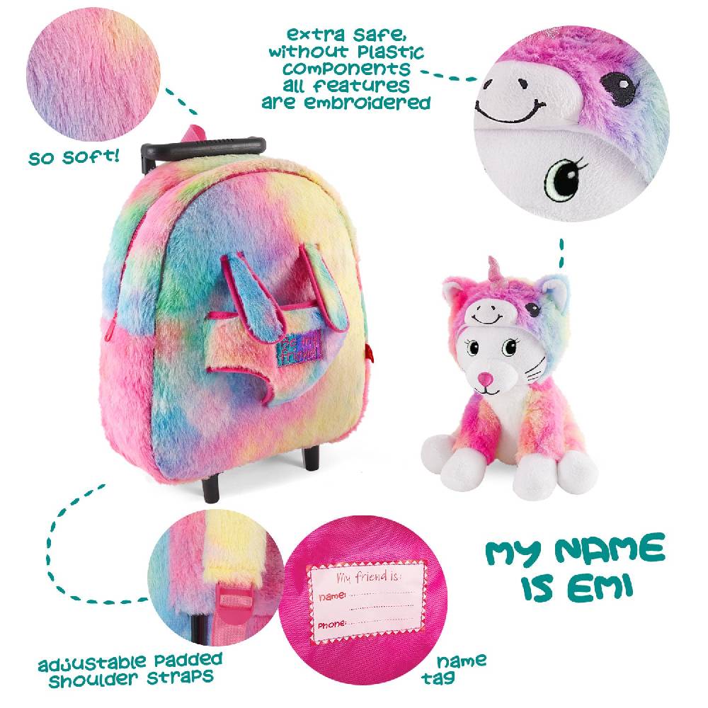 Perletti Trolley con Peluche Kawaii Nuova