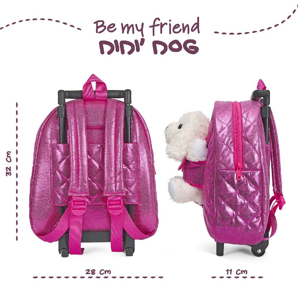 Perletti Trolley con Peluche Barboncino Moda
