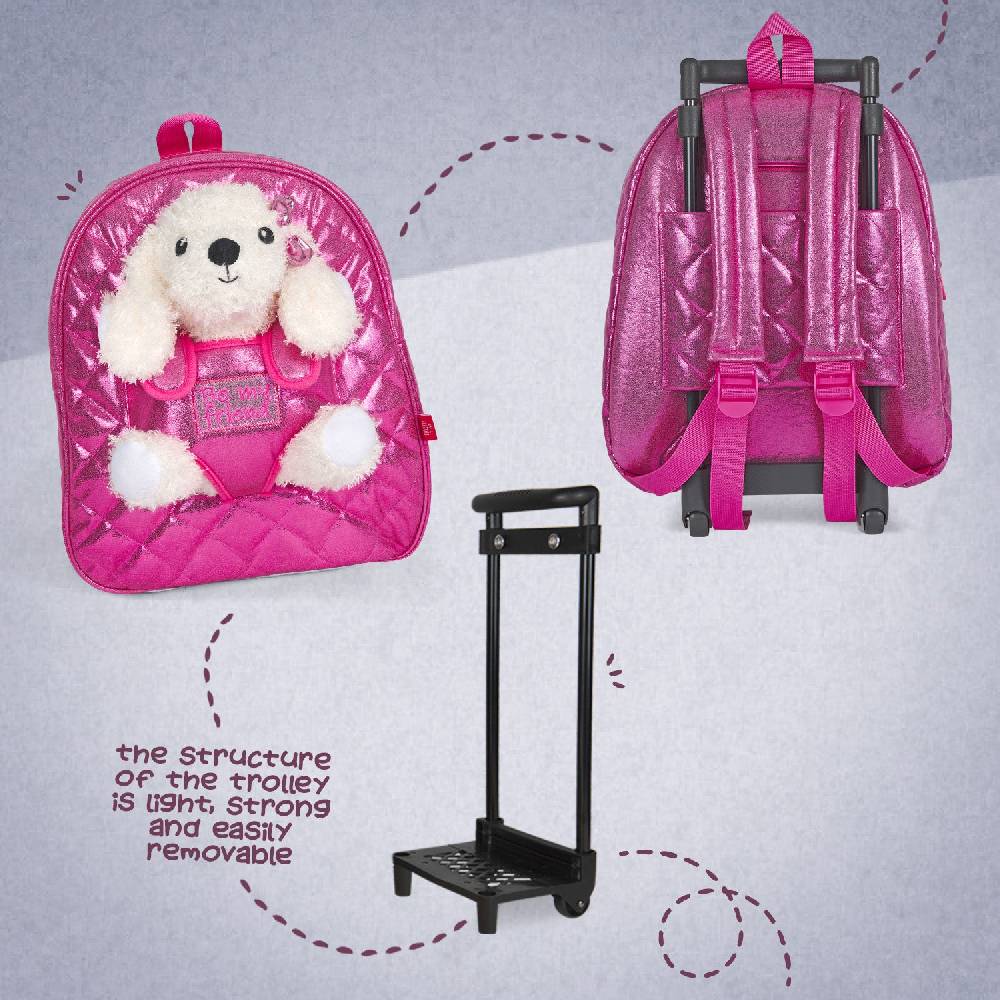 Perletti Trolley con Peluche Barboncino Moda